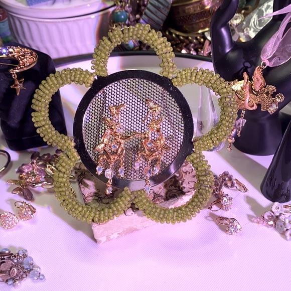 VTG KIRK's Folly Fairy and Crystal Earrings - Picture 4 of 4